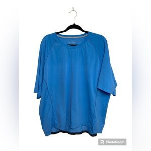 Coolibar light blue short sleeve swim shirt. XXL